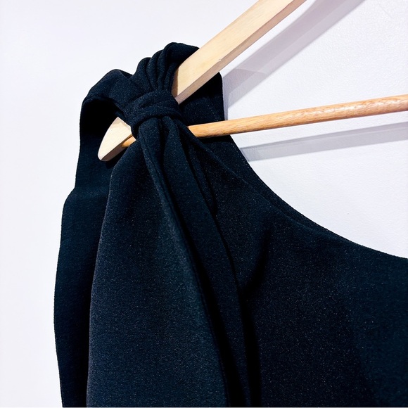 DRESS THE POPULATION Black one shoulder Tiffany dress - Picture 5 of 8